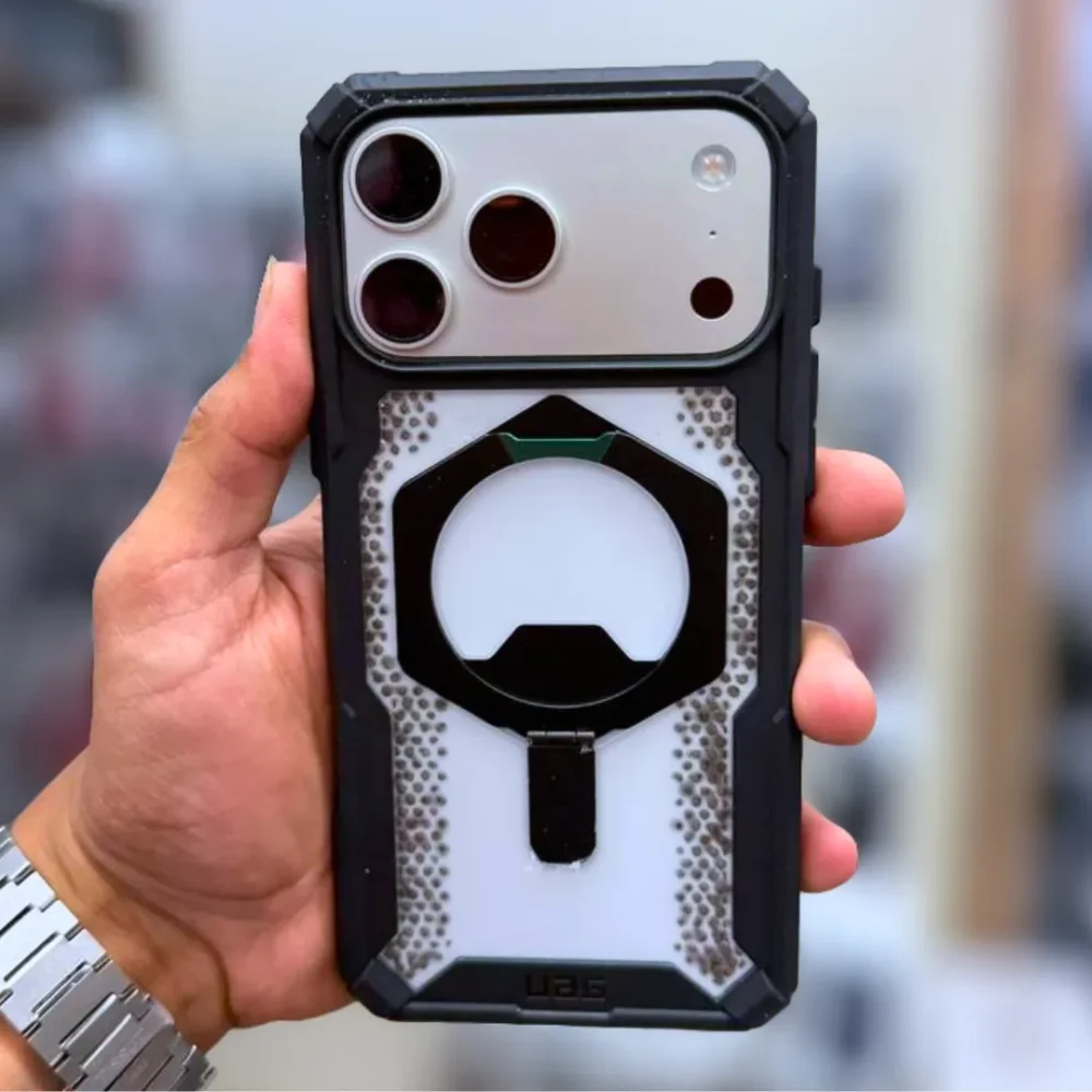 UAG Plasma XTE Case for iPhone 17 Pro & 17 Pro Max | Rugged MagSafe Clear Kickstand Cover