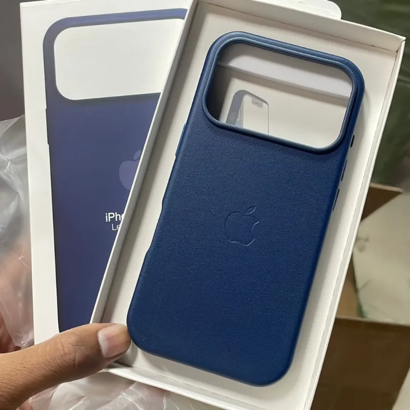 iPhone 17 Pro Max Leather Case with MagSafe IC Pop-Up | Premium Shockproof Magnetic Back Cover iPhone 17 Pro Max Leather Case with MagSafe IC Pop-Up | Premium Shockproof Magnetic Back Cover