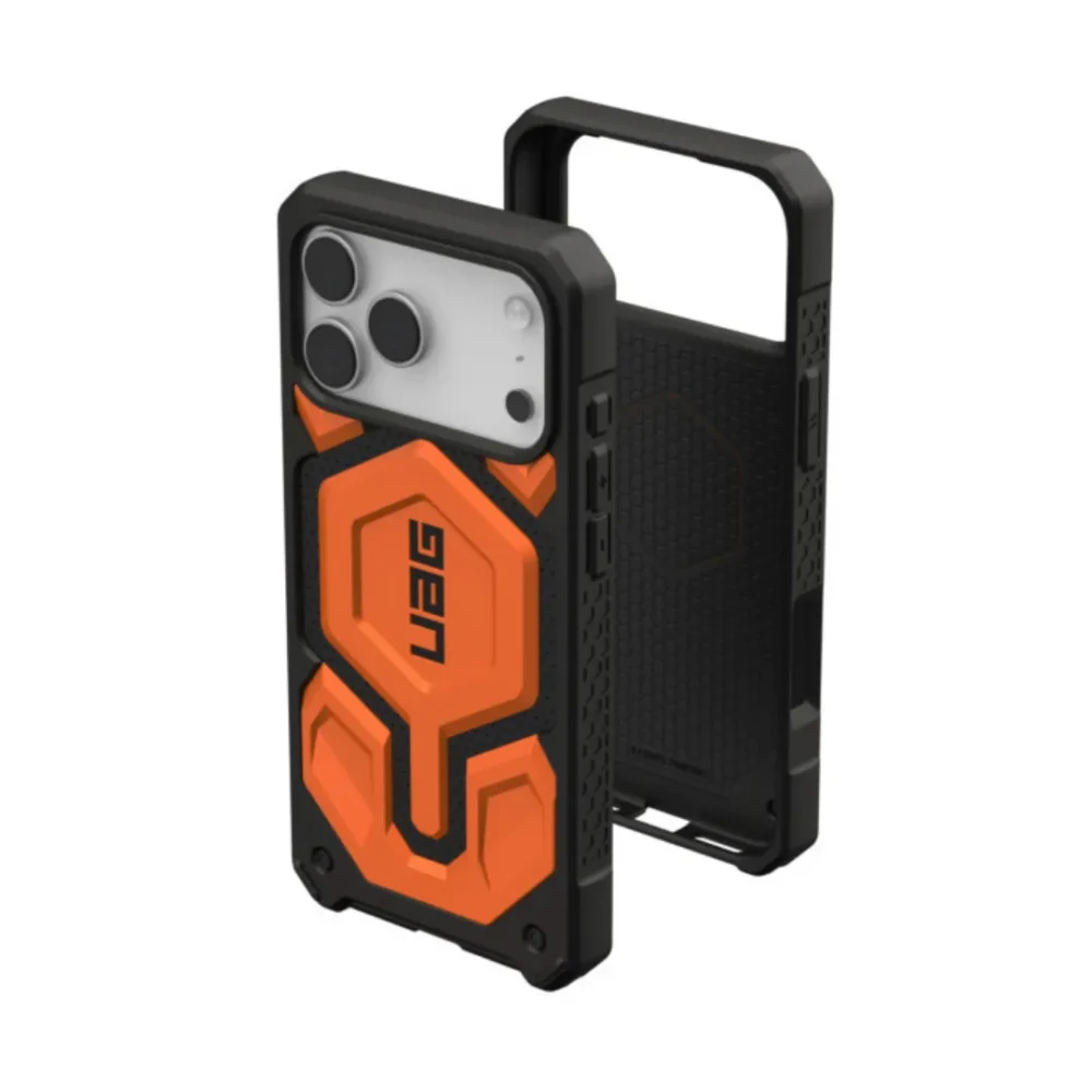 UAG Monarch Pro MagSafe Case for iPhone 17 Pro Series with Carbon Fiber Design | Cosmic Orange UAG Monarch Pro MagSafe Case for iPhone 17 Pro Series with Carbon Fiber Design | Cosmic Orange