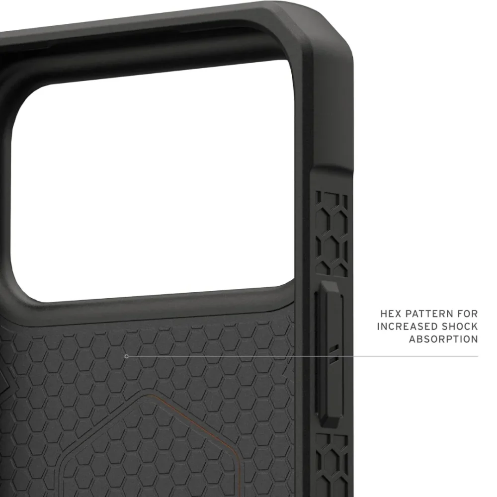 UAG Monarch Pro MagSafe Case for iPhone 17 Pro Series with Carbon Fiber Design | Cosmic Orange UAG Monarch Pro MagSafe Case for iPhone 17 Pro Series with Carbon Fiber Design | Cosmic Orange