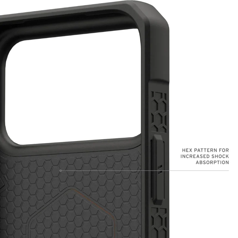 UAG Monarch Pro MagSafe Case for iPhone 17 Pro Series with Carbon Fiber Design | Cosmic Orange
