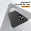 Samsung Galaxy S25 Ultra Standing Grip Case with Smart Shortcut Key Control, Wristband Kickstand, Shockproof PC+Silicone Cover, NFC Quick Access Buttons, Alloy Lens Protection – Anti-Slip Slim Design