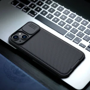 Nillkin CamShield Pro Black Case for iPhone 14 & iPhone 15 with Sliding Camera Protection