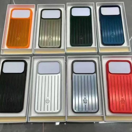 Rimova Aluminium Stripes Case for iPhone 17 Pro & 17 Pro Max - Luxury Metal Look