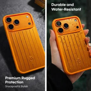 Rimova Aluminium Stripes Case for iPhone 17 Pro & 17 Pro Max - Luxury Metal Look