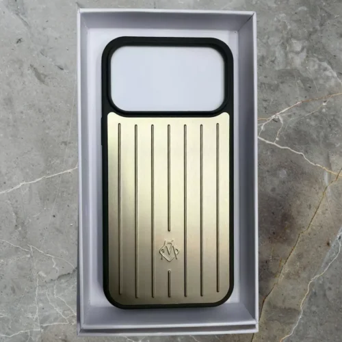 Rimova Aluminium Stripes Case for iPhone 17 Pro & 17 Pro Max - Luxury Metal Look