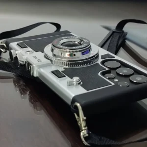 Samsung Galaxy S24 Ultra Emily in Paris Vintage Retro Camera Case with Detachable Lanyard – Black Silver Samsung Galaxy S24 Ultra Emily in Paris Vintage Retro Camera Case with Detachable Lanyard – Black Silver