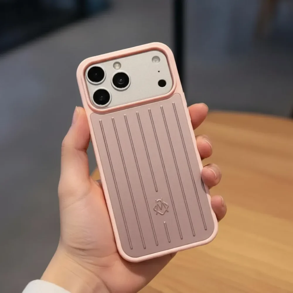 Rimowa Aluminium Back Case Cover for iPhone 17 Pro Max | Premium Slim Shockproof Back Cover