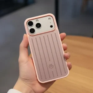 iPhone 17 Pro Aluminium Case | Luxury Metal Rimowa Style Stripes Cover Protective Hard Shell Designer Phone Case