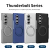 Samsung Galaxy Z Fold 7 Thunderbolt Case with S Pen Holder + Tempered Glass + Rotating Kickstand