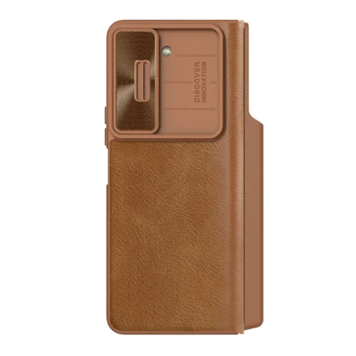 NILLKIN Qin Pro Leather Flip Case for Galaxy Z Fold 5 | Premium PU Leather