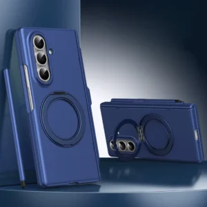 Samsung Galaxy Z Fold 7 Thunderbolt Case with S Pen Holder + Tempered Glass + Rotating Kickstand