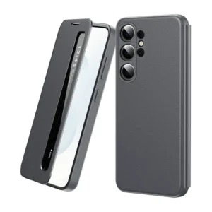 Samsung Galaxy S26 Ultra Smart View Window Leather Case Flip Cover – Black Samsung Galaxy S26 Ultra Smart View Window Leather Case Flip Cover – Black