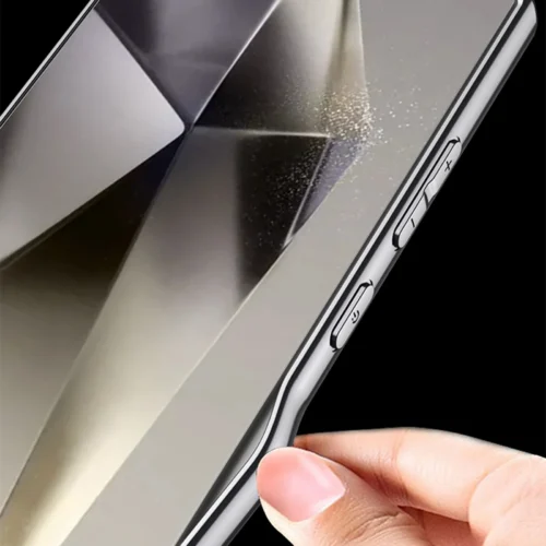 Samsung Galaxy S24 Ultra Carbon Fibre Ultra Hybrid Z Case with Magnetic Charging - Black