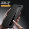 Samsung Galaxy S26 Ultra Smart View Window Leather Case Flip Cover – Black Samsung Galaxy S26 Ultra Smart View Window Leather Case Flip Cover – Black