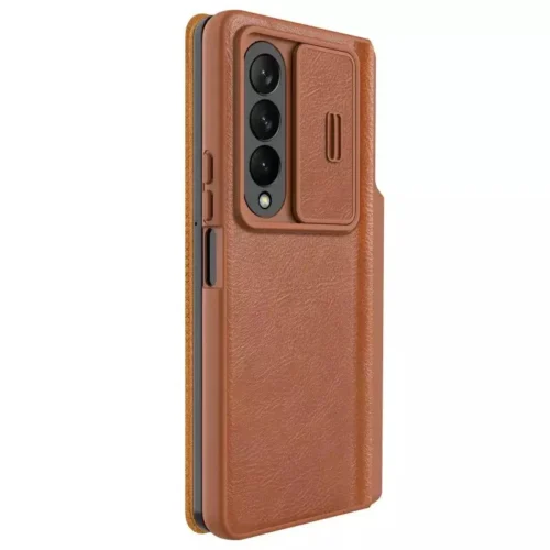 NILLKIN Qin Pro Leather Flip Case for Galaxy Z Fold 4 | Premium PU Leather
