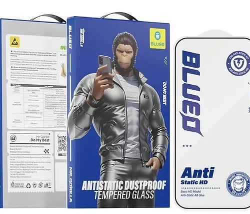 BLUEO Anti Static Dustproof HD 2.5D Tempered Glass Screen Protector BLUEO Anti Static Dustproof HD 2.5D Tempered Glass Screen Protector