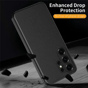 Samsung Galaxy S26 Ultra Smart View Window Leather Case Flip Cover – Black Samsung Galaxy S26 Ultra Smart View Window Leather Case Flip Cover – Black