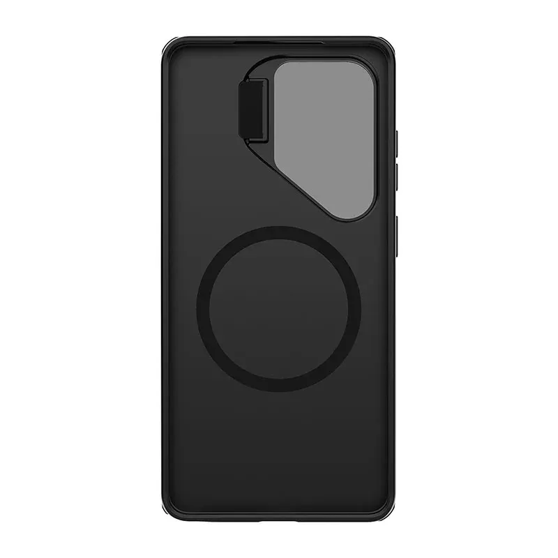 Samsung Galaxy S26 Ultra Nillkin CamShield Prop Magnetic Case – Transparent Camera Cover, Built-in Kickstand, Slim Matte Black