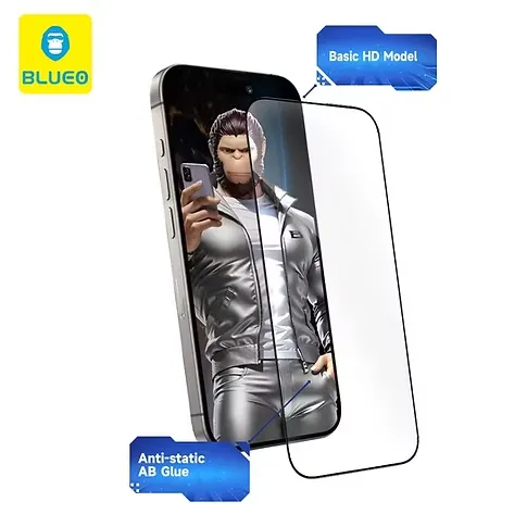 BLUEO Anti Static Dustproof HD 2.5D Tempered Glass Screen Protector