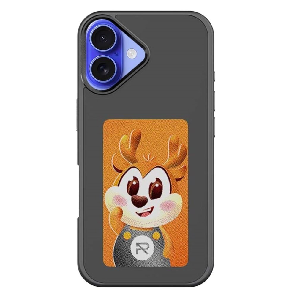 iPhone 16 Series Case with NFC E-Ink Smart Display, DIY Photo Changing Back Cover, Durable TPU & PC