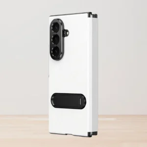 Samsung Galaxy Z Fold 7 Magnetic Leather Flip Case | Multiple Angle Bracket Stand & Hinge Protection Cover