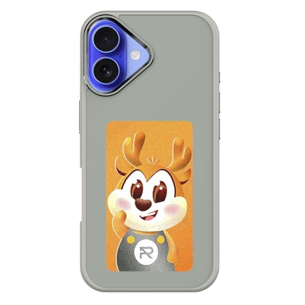 iPhone 16 Series Case with NFC E-Ink Smart Display, DIY Photo Changing Back Cover, Durable TPU & PC