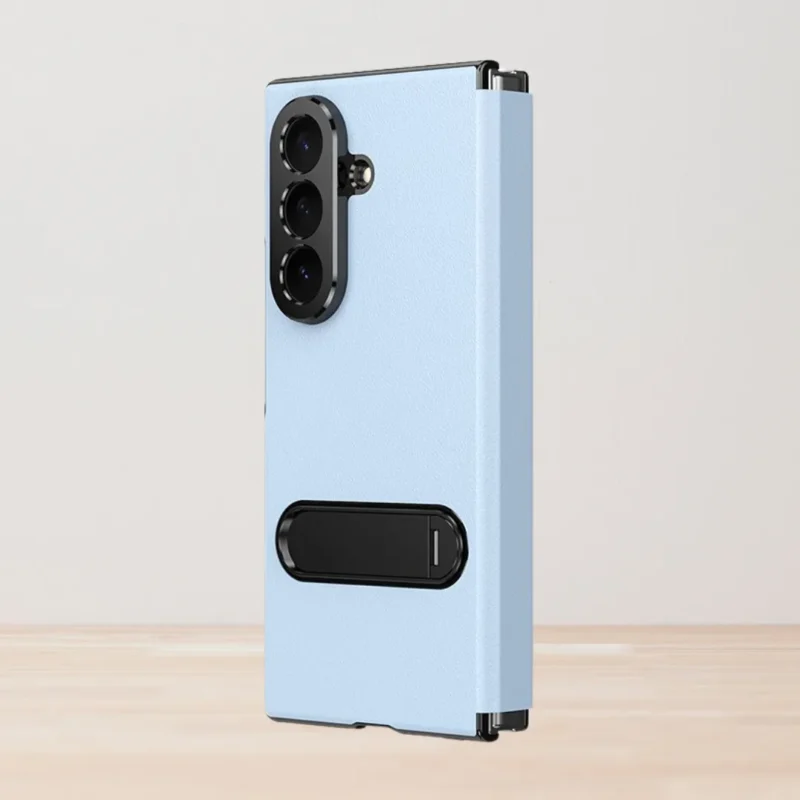 Samsung Galaxy Z Fold 7 Magnetic Leather Flip Case | Multiple Angle Bracket Stand & Hinge Protection Cover