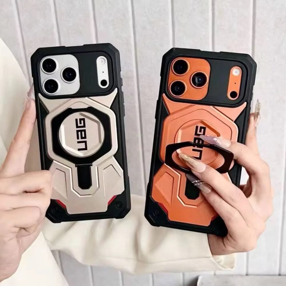 iPhone 17 Pro Case UAG Monarch with Built-in Kickstand MagSafe Compatible Rugged Carbon Fiber & TPU