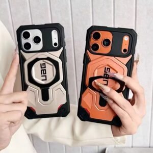 iPhone 17 Pro Case UAG Monarch with Built-in Kickstand MagSafe Compatible Rugged Carbon Fiber & TPU