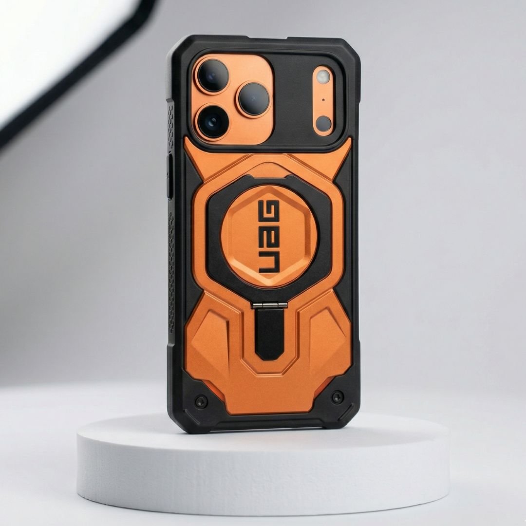 iPhone 17 Pro Case UAG Monarch with Built-in Kickstand MagSafe Compatible Rugged Carbon Fiber & TPU