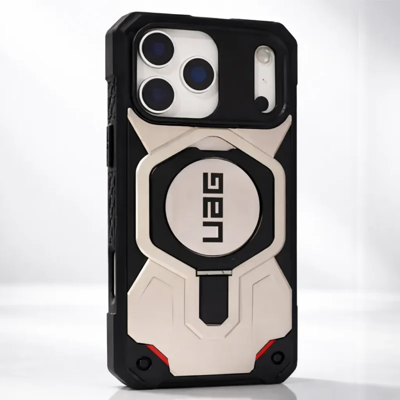 iPhone 17 Pro Case UAG Monarch with Built-in Kickstand MagSafe Compatible Rugged Carbon Fiber & TPU