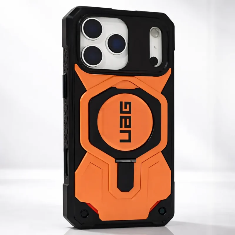 iPhone 17 Pro Case UAG Monarch with Built-in Kickstand MagSafe Compatible Rugged Carbon Fiber & TPU