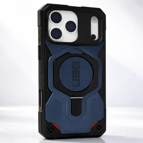 iPhone 17 Pro Case UAG Monarch with Built-in Kickstand MagSafe Compatible Rugged Carbon Fiber & TPU