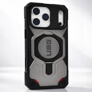 iPhone 17 Pro Case UAG Monarch with Built-in Kickstand MagSafe Compatible Rugged Carbon Fiber & TPU