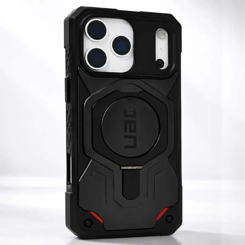 iPhone 17 Pro Case UAG Monarch with Built-in Kickstand MagSafe Compatible Rugged Carbon Fiber & TPU