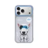 iPhone 17 Pro & 17 Pro Max Case Nimmy Glasses Cool 2.0 3D Embroidery Luxury PU Leather Shockproof Cover
