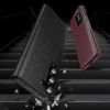 Samsung Galaxy Z Fold 6 Smart View Window Case with IC Chip, Premium Leather Finish Cover