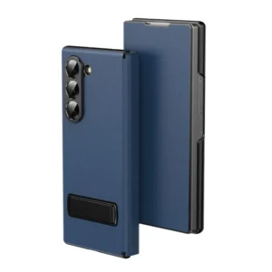 Samsung Galaxy Z Fold 6 Magnetic Leather Flip Case | Multiple Angle Bracket Stand & Hinge Protection Cover