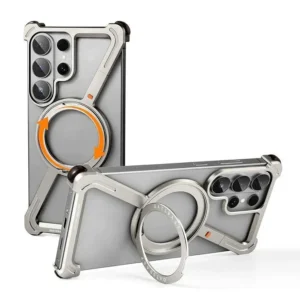 Samsung Galaxy S26 Ultra Case Cover Metal Bumper with 360° Rotating Magnetic Ring Kickstand Shockproof Aluminium Samsung Galaxy S26 Ultra Case Cover Metal Bumper with 360° Rotating Magnetic Ring Kickstand Shockproof Aluminium