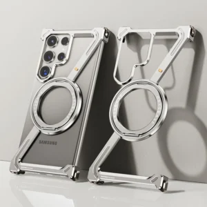 Samsung Galaxy S26 Ultra Case Cover Metal Bumper with 360° Rotating Magnetic Ring Kickstand Shockproof Aluminium Samsung Galaxy S26 Ultra Case Cover Metal Bumper with 360° Rotating Magnetic Ring Kickstand Shockproof Aluminium