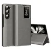 Samsung Galaxy Z Fold 6 Smart View Window Case with IC Chip, Premium Leather Finish Cover