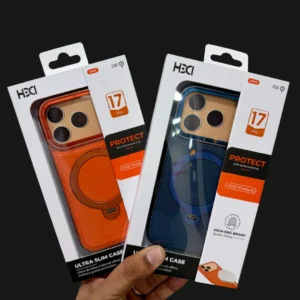 Luxury Leather MagSafe Case for iPhone 17 Pro & 17 Pro Max - Magnetic Ring Holder Kickstand Shockproof Cover - Orange Luxury Leather MagSafe Case for iPhone 17 Pro & 17 Pro Max - Magnetic Ring Holder Kickstand Shockproof Cover - Orange