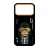 iPhone 17 Pro & 17 Pro Max Case Nimmy Glasses Cool 2.0 3D Embroidery Luxury PU Leather Shockproof Cover