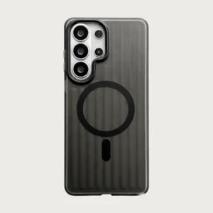 Samsung S26 Ultra Case Frost Guard Corrugated Pattern MagSafe Compatible PC & TPU Matte Clear Samsung S26 Ultra Case Frost Guard Corrugated Pattern MagSafe Compatible PC & TPU Matte Clear