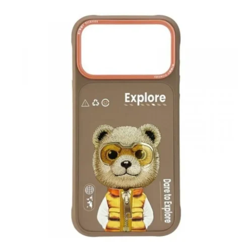 iPhone 17 Pro & 17 Pro Max Case Nimmy Glasses Cool 2.0 3D Embroidery Luxury PU Leather Shockproof Cover