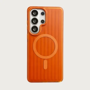 Samsung S26 Ultra Case Frost Guard Corrugated Pattern MagSafe Compatible PC & TPU Matte Clear Samsung S26 Ultra Case Frost Guard Corrugated Pattern MagSafe Compatible PC & TPU Matte Clear