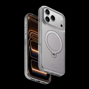 Luxury Leather MagSafe Case for iPhone 17 Pro & 17 Pro Max - Magnetic Ring Holder Kickstand Shockproof Cover - Orange Luxury Leather MagSafe Case for iPhone 17 Pro & 17 Pro Max - Magnetic Ring Holder Kickstand Shockproof Cover - Orange