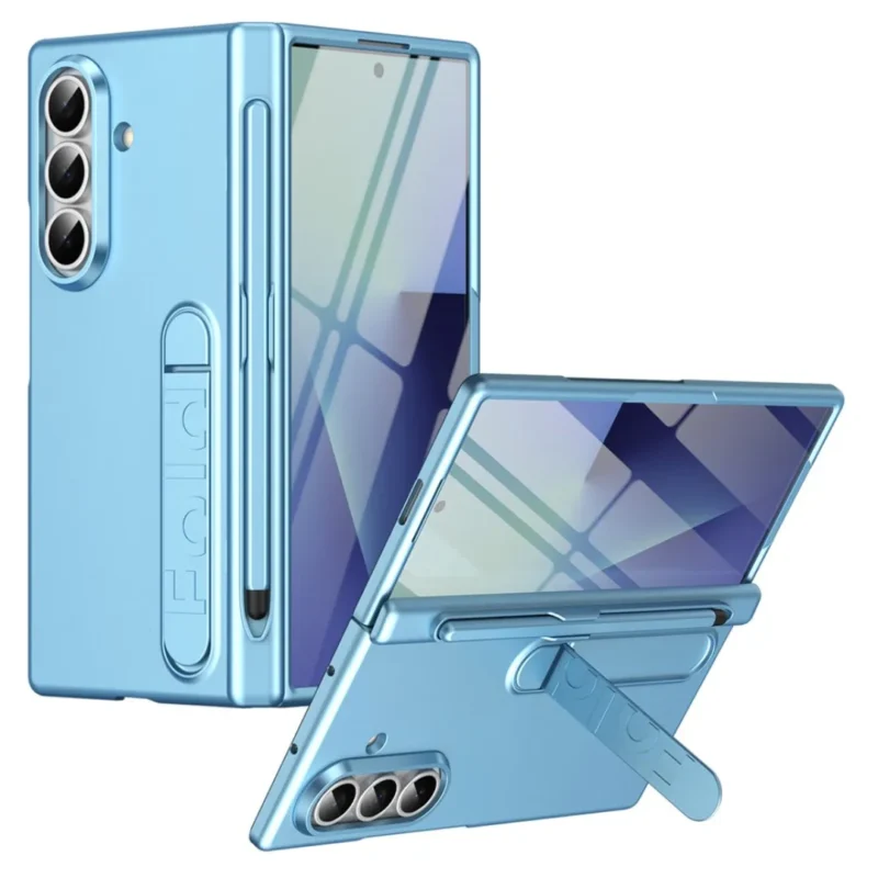 Samsung Galaxy Z Fold 7 Case with Front Glass Hinge Protection S Pen Slot MagSafe Magnetic Kickstand Hard PC