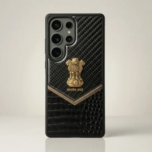 Satyameva Jayate Gold Emblem Carbon Fiber